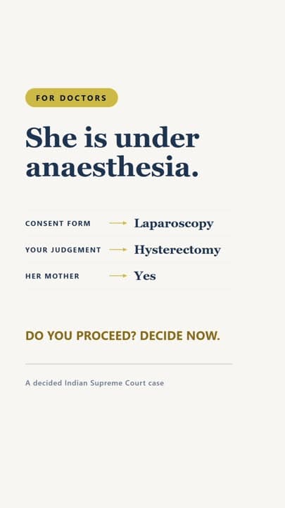 Would You Extend Surgery on Her Mother's Consent? | The Samira Kohli Case
