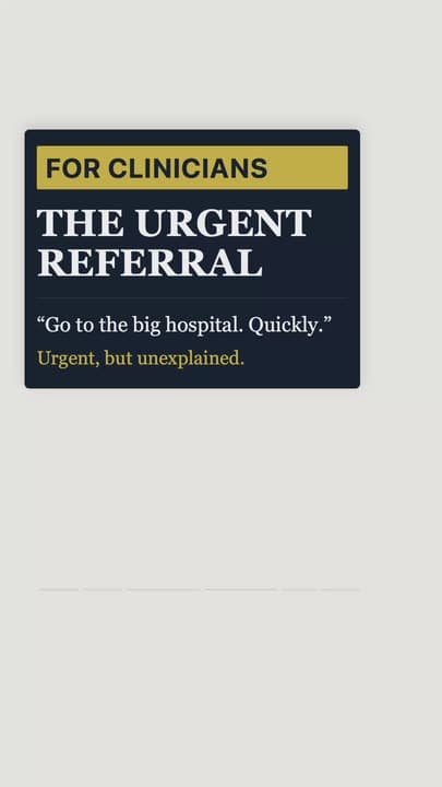 Explaining an Urgent Suspected-Cancer Referral | What to Tell the Patient